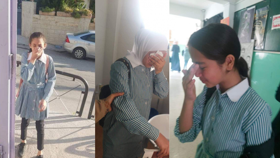 الاحتلال يهاجم طلبة الخضر ويصيب عددا منهم بالاختناق